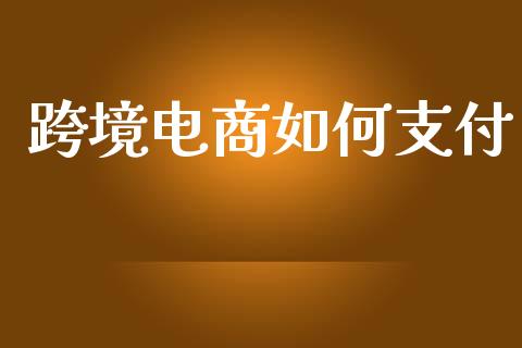 跨境电商如何支付_https://m.fsyjjx.cn_股指期货保证金_第1张