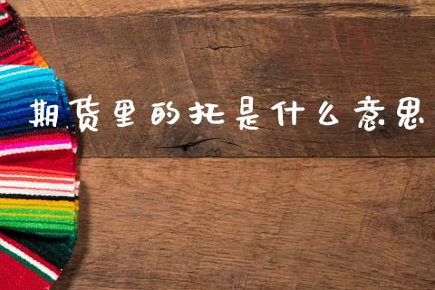 期货里的托是什么意思_期货保证金计算_第1张_期货如何开户_期货保证金_期货保证金计算_股指期货保证金 期货里的托是什么意思_https://m.fsyjjx.cn_期货保证金计算_第1张