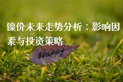 镍价未来走势分析：影响因素与投资策略_https://m.fsyjjx.cn_期货保证金_第1张