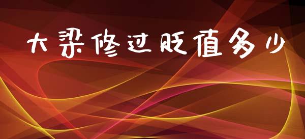 大梁修过贬值多少_https://m.fsyjjx.cn_期货保证金计算_第1张