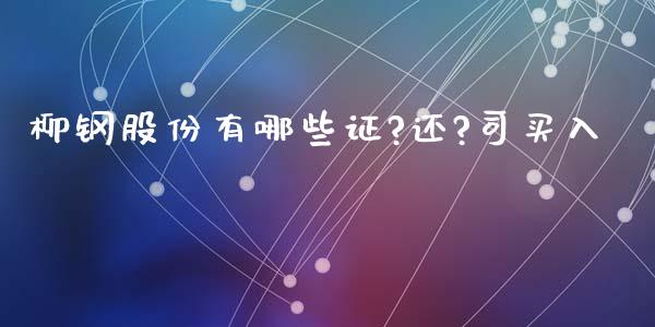 柳钢股份有哪些证?还?司买入_https://m.fsyjjx.cn_股指期货保证金_第1张