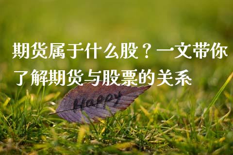 期货属于什么股？一文带你了解期货与股票的关系_https://m.fsyjjx.cn_期货保证金_第1张