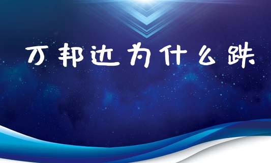 万邦达为什么跌_https://m.fsyjjx.cn_期货保证金_第1张