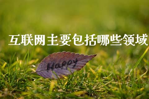 互联网主要包括哪些领域_https://m.fsyjjx.cn_期货如何开户_第1张