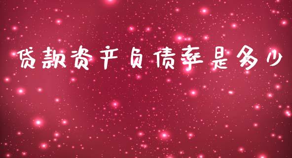 贷款资产负债率是多少_https://m.fsyjjx.cn_期货保证金计算_第1张
