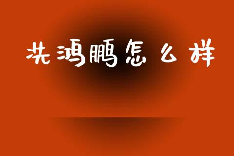 冼鸿鹏怎么样_https://m.fsyjjx.cn_期货保证金_第1张