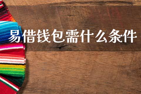 易借钱包需什么条件_https://m.fsyjjx.cn_期货保证金_第1张