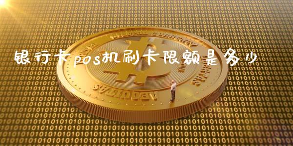 银行卡pos机刷卡限额是多少_https://m.fsyjjx.cn_期货保证金计算_第1张