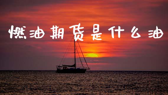 燃油期货是什么油_https://m.fsyjjx.cn_期货保证金计算_第1张