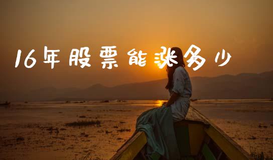 16年股票能涨多少_https://m.fsyjjx.cn_期货保证金计算_第1张
