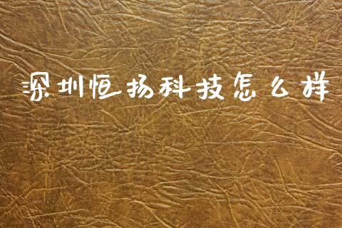 深圳恒扬科技怎么样_https://m.fsyjjx.cn_期货保证金计算_第1张