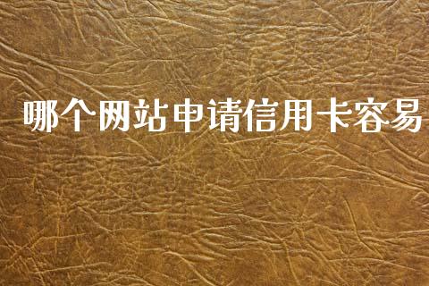哪个网站申请信用卡容易_https://m.fsyjjx.cn_期货保证金_第1张