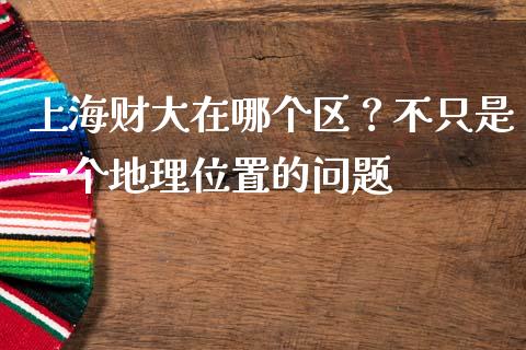 上海财大在哪个区？不只是一个地理位置的问题_https://m.fsyjjx.cn_期货如何开户_第1张