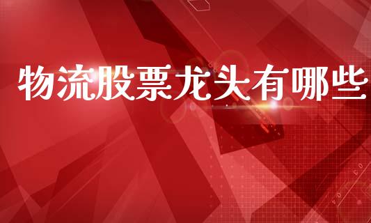 物流股票龙头有哪些_https://m.fsyjjx.cn_期货保证金计算_第1张