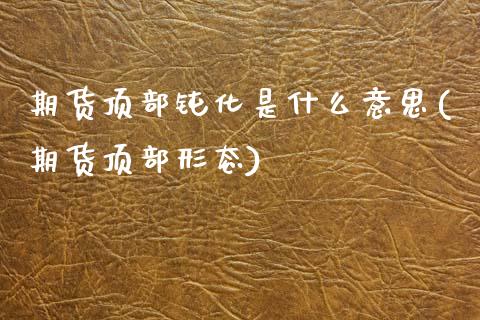 期货顶部钝化是什么意思(期货顶部形态)_https://m.fsyjjx.cn_股指期货保证金_第1张