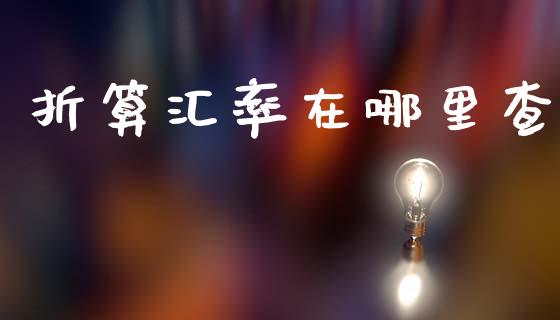 折算汇率在哪里查_https://m.fsyjjx.cn_期货如何开户_第1张
