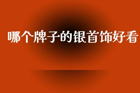 哪个牌子的银首饰好看_https://m.fsyjjx.cn_期货保证金_第1张