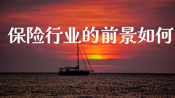 保险行业的前景如何_https://m.fsyjjx.cn_期货保证金_第1张