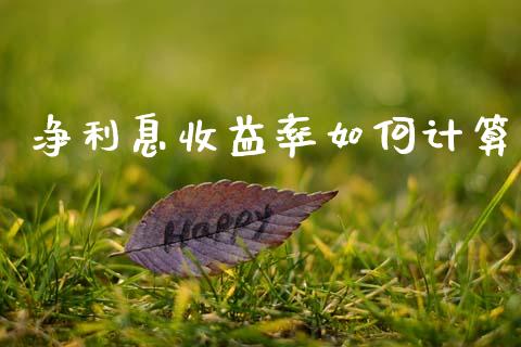 净利息收益率如何计算_https://m.fsyjjx.cn_期货保证金计算_第1张