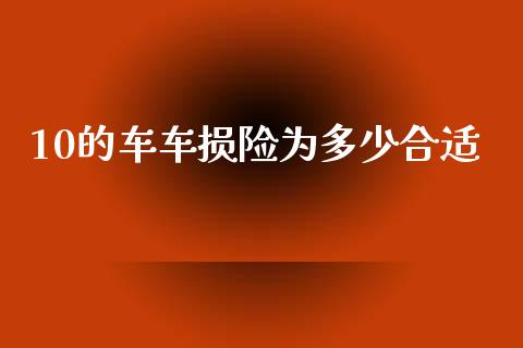 10的车车损险为多少合适_https://m.fsyjjx.cn_期货保证金计算_第1张