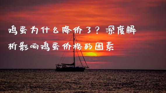 鸡蛋为什么降价了？深度解析影响鸡蛋价格的因素_https://m.fsyjjx.cn_期货如何开户_第1张