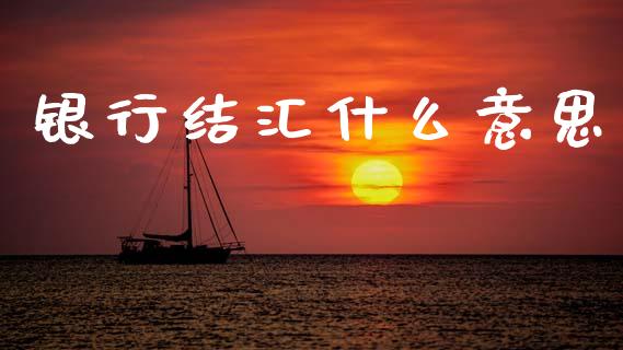 银行结汇什么意思_https://m.fsyjjx.cn_股指期货保证金_第1张