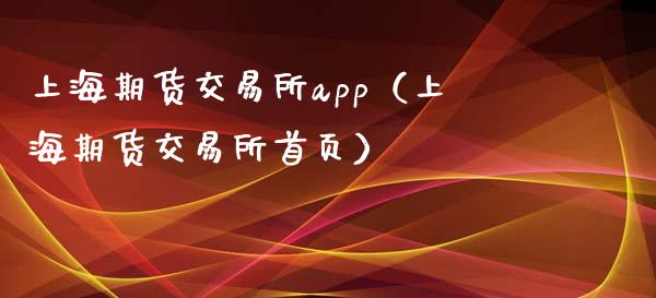 上海期货交易所app（上海期货交易所首页）_https://m.fsyjjx.cn_期货如何开户_第1张