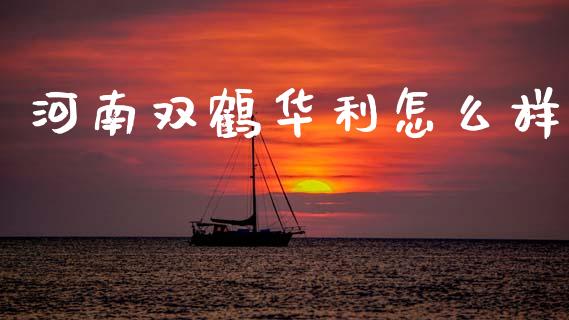 河南双鹤华利怎么样_https://m.fsyjjx.cn_期货如何开户_第1张