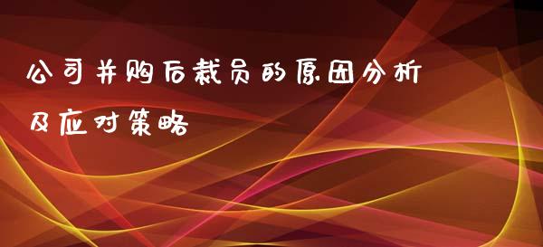 公司并购后裁员的原因分析及应对策略_https://m.fsyjjx.cn_股指期货保证金_第1张