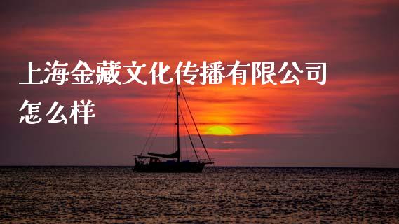上海金藏文化传播有限公司怎么样_https://m.fsyjjx.cn_期货保证金计算_第1张