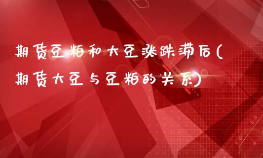 期货豆粕和大豆涨跌滞后(期货大豆与豆粕的关系)_https://m.fsyjjx.cn_期货如何开户_第1张