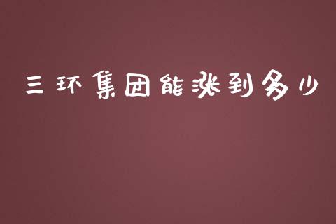 三环集团能涨到多少_https://m.fsyjjx.cn_期货如何开户_第1张