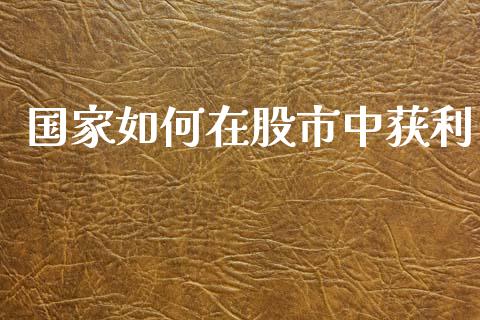 国家如何在股市中获利_https://m.fsyjjx.cn_股指期货保证金_第1张