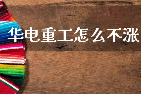 华电重工怎么不涨_https://m.fsyjjx.cn_期货保证金_第1张
