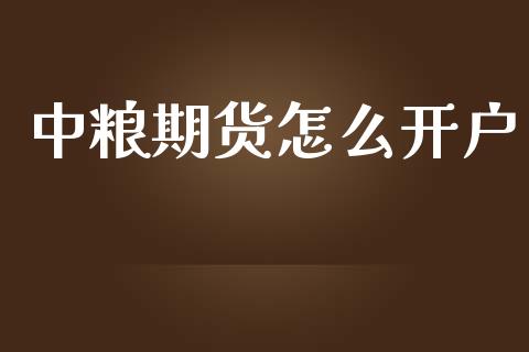 中粮期货怎么开户_https://m.fsyjjx.cn_股指期货保证金_第1张