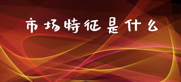 市场特征是什么_https://m.fsyjjx.cn_期货保证金_第1张