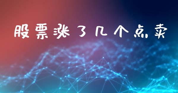 股票涨了几个点卖_https://m.fsyjjx.cn_期货保证金_第1张