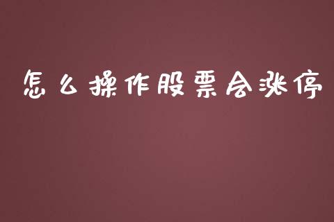 怎么操作股票会涨停_https://m.fsyjjx.cn_期货保证金计算_第1张