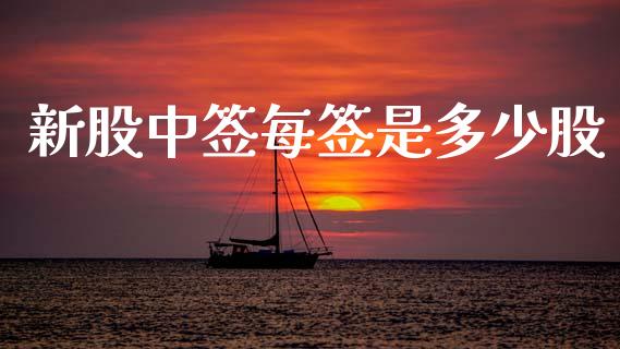 新股中签每签是多少股_https://m.fsyjjx.cn_股指期货保证金_第1张