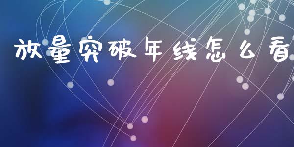 放量突破年线怎么看_https://m.fsyjjx.cn_期货如何开户_第1张