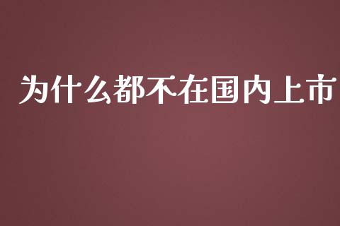 为什么都不在国内上市_https://m.fsyjjx.cn_期货保证金计算_第1张