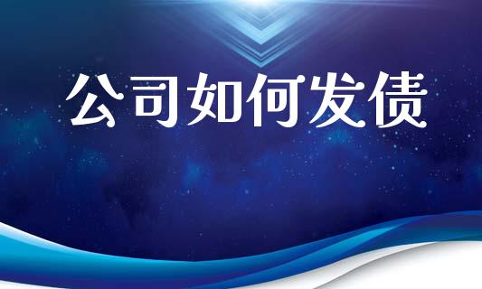 公司如何发债_https://m.fsyjjx.cn_期货保证金计算_第1张