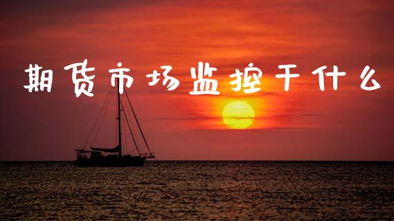 期货市场监控干什么_https://m.fsyjjx.cn_期货保证金计算_第1张