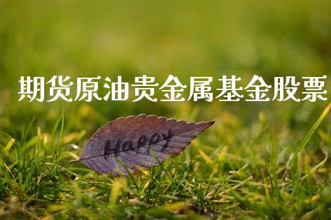 期货原油贵金属基金股票_https://m.fsyjjx.cn_期货保证金计算_第1张
