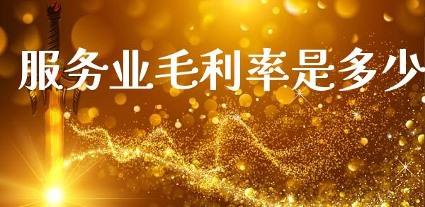 服务业毛利率是多少_https://m.fsyjjx.cn_期货保证金_第1张
