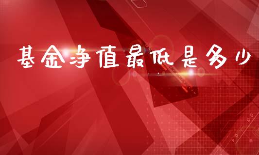 基金净值最低是多少_https://m.fsyjjx.cn_期货如何开户_第1张