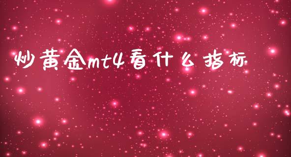 炒黄金mt4看什么指标_https://m.fsyjjx.cn_股指期货保证金_第1张