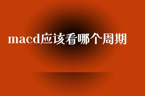 macd应该看哪个周期_https://m.fsyjjx.cn_股指期货保证金_第1张