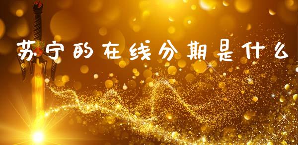 苏宁的在线分期是什么_https://m.fsyjjx.cn_期货保证金计算_第1张