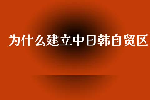 为什么建立中日韩自贸区_https://m.fsyjjx.cn_期货保证金计算_第1张